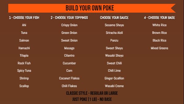 Build Your Own Menu - 40 Items in Orange color