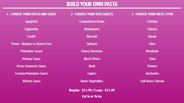 Build Your Own Menu - Elegant - 30 Items