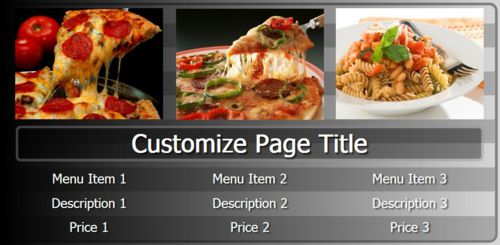 Digital Menu Board - 9 Items in Black color