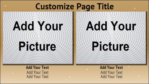Digital Signage Template for 2 Product / Service with Image