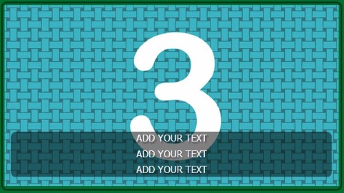 3 Image Slideshow With Text And Border - 10 Seconds Rotation in Green color