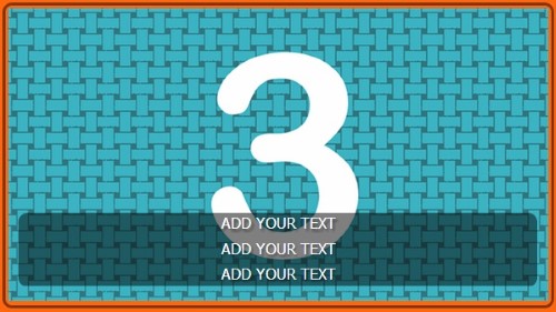 3 Image Slideshow With Text And Border - 10 Seconds Rotation in Orange color