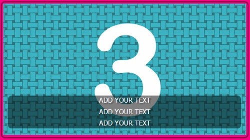 3 Image Slideshow With Text And Border - 10 Seconds Rotation in Pink color