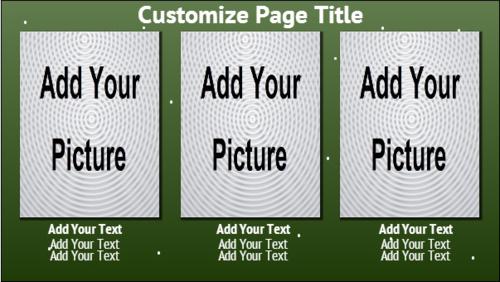 Digital Signage Template for 3 Product / Service with Image