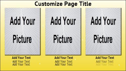 Digital Signage Template for 3 Product / Service with Image