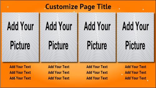 4 Product / Service with Image in Orange color