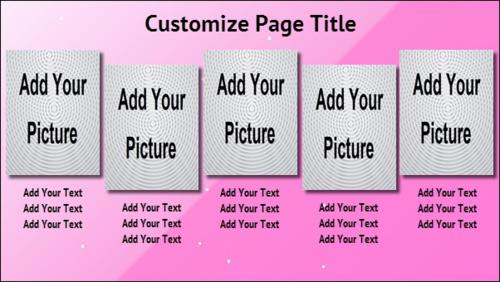 5 Product / Service with Image in Pink color