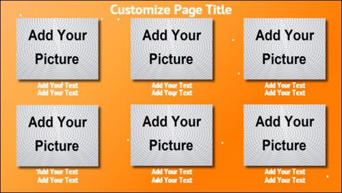 6 Product / Service with Image in Orange color