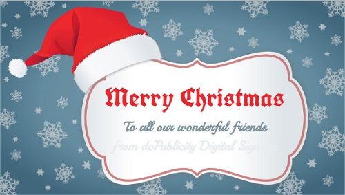 Christmas Greetings in White color